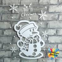 Plotter / Lasercutter / 3D-Druck Schneemann Bild SVG & DXF & STL Dateiformate Bild 2