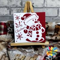 Plotter / Lasercutter / 3D-Druck Schneemann Bild SVG & DXF & STL Dateiformate Bild 4