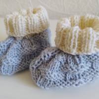Strickanleitung Babyschuhe / Booties Snaffel Bild 1