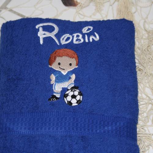 Handtuch Fußballer FZ mit Namen bestickt W542