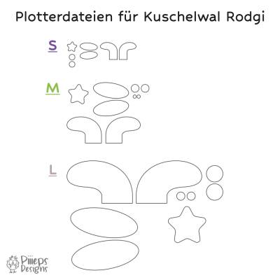 Plotterdateien für Kuschelwal Rodgi