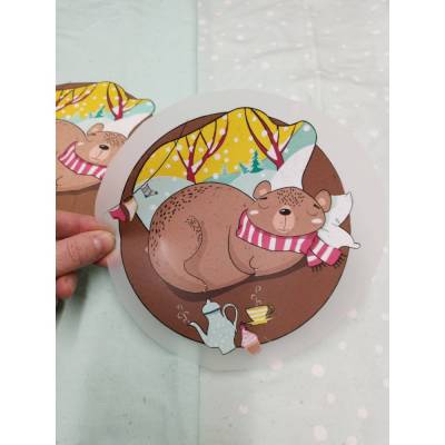 Bügelbild - Bruno und das Schneegestöbär