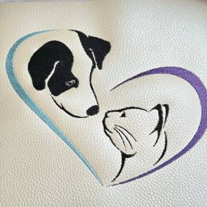 Stickdatei Hund Katze Herz Set 14x14,20x20,20x26 cm Bild 5