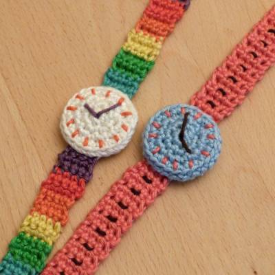 Häkelanleitung Armbanduhr für Kleinkinder, Spielzeug-Uhr, pdf-Datei