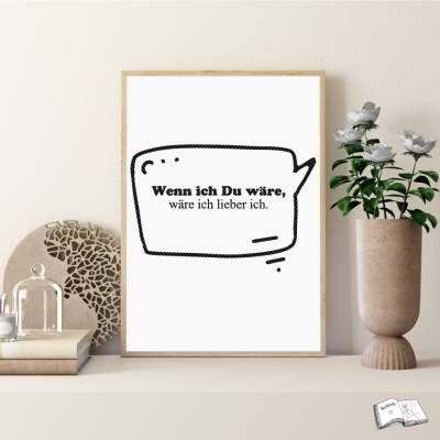 Plotten & Sublimation: Digitales Design 'Wenn ich Du wäre' – SVG & PNG