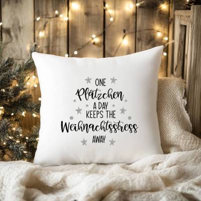 Kissen Komplett mit Inlett / Weihnachtsdeko/ Kissen mit Bezug / Weihnachtsgeschenk / Weihnachten / Kissen / Plätzchen/