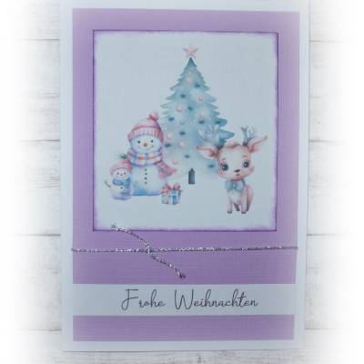 Weihnachts-Karte, Grußkarte zu Weihnachten, Weihnachtszeit, Handmade