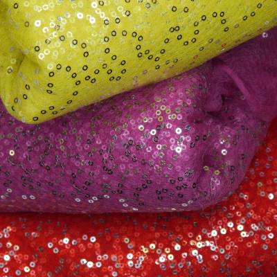 Paillettentüll 50 x 70 cm verschiedene Farben