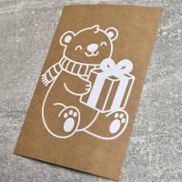 Plotterdatei „Eisbär mit Geschenk“ – SVG, DXF, PNG, PDF für kreative Weihnachtsprojekte Bild 3