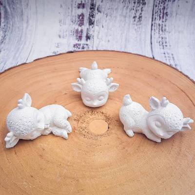 Süßes Baby Rentier aus Gießmasse – Deko & Geschenk – Drei Varianten