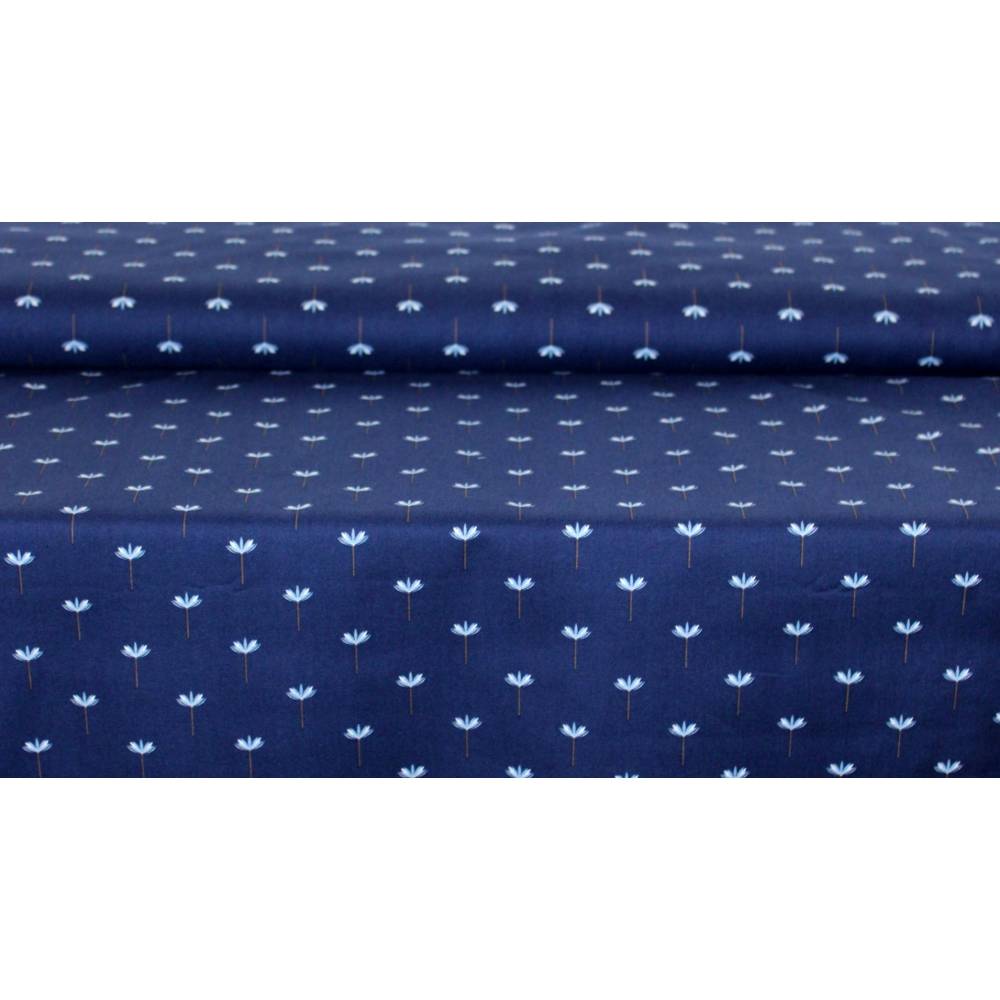 Fabric Dunkelblauer Stoff Meterware Meterware Dunkelblauer