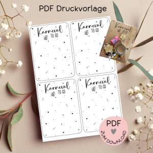 Digitale Datei, PDF-Druckvorlage Karten 