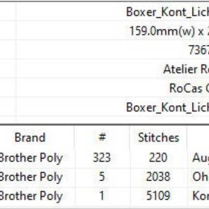 Maschinen Stickdatei - Boxer Konturen Lichteffekt 12-14*18 cm Bild 3