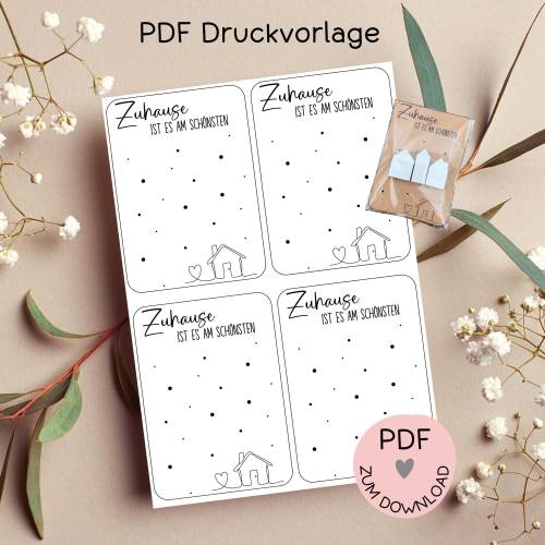 Digitale Datei, PDF-Druckvorlage Karten  