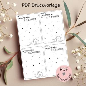 Digitale Datei, PDF-Druckvorlage Karten  