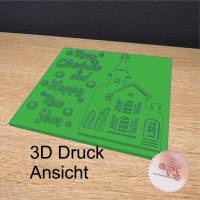 Plotter / 3D-Druck / Laser - Kirche Grußkartenaufleger Bild 2