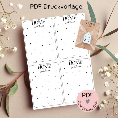 Digitale Datei, PDF-Druckvorlage Karten 