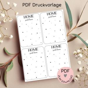 Digitale Datei, PDF-Druckvorlage Karten 