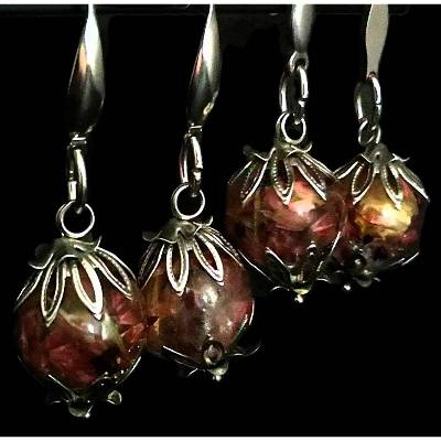 Ohrringe,  Edelstahlohrringe, Blüten, Auswahl