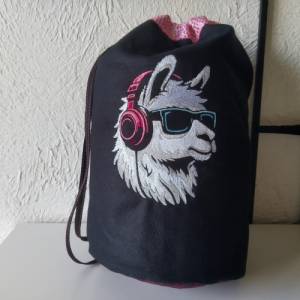 Maschinen Stickdatei - Lama cool Color Lichteffekt 12-14*18cm Bild 10