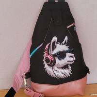 Maschinen Stickdatei - Lama cool Color Lichteffekt 12-14*18cm Bild 4