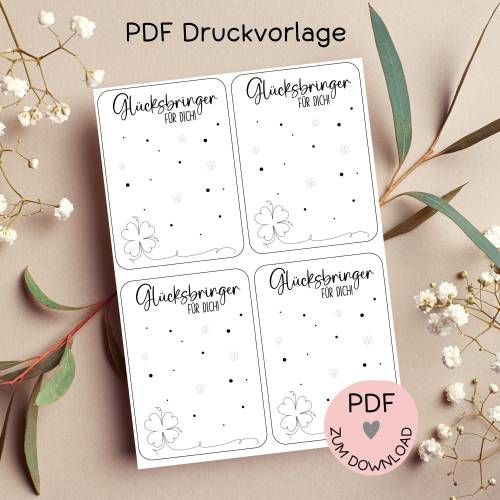 Digitale Datei, PDF-Druckvorlage Karten 