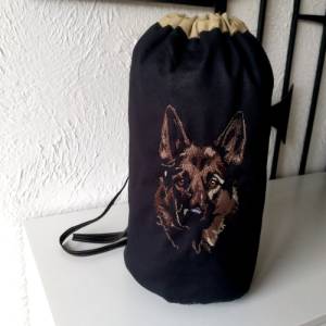 Maschinen Stickdatei - Schäferhund Konturen Lichteffekt Bild 6