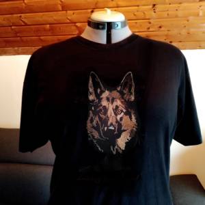 Maschinen Stickdatei - Schäferhund Konturen Lichteffekt Bild 7