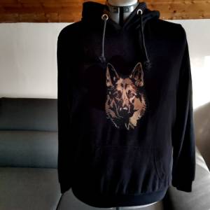 Maschinen Stickdatei - Schäferhund Konturen Lichteffekt Bild 8