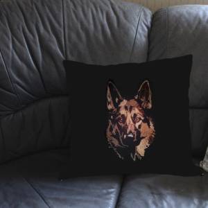 Maschinen Stickdatei - Schäferhund Konturen Lichteffekt Bild 9