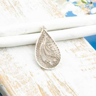 wunderschöne, filigraner anhänger, antik silber, geschenkidee, frau, freundin, valentinstag