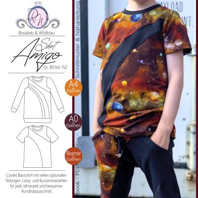 Ebook Shirt Amigo Gr. 80 bis 152