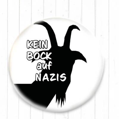 Kein Bock auf Nazis Button in 3 Größen nach Wahl