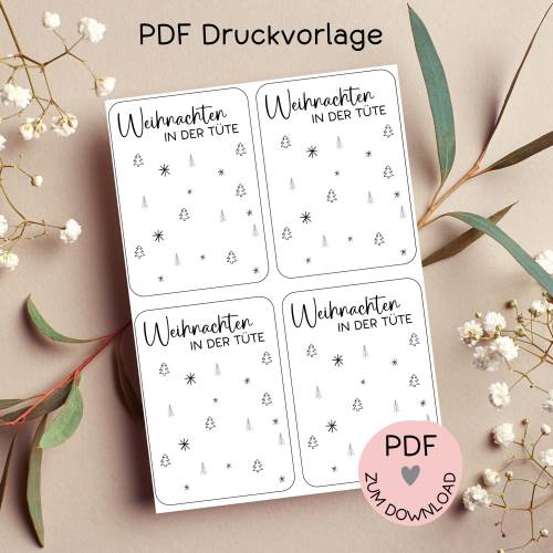 Digitale Datei, PDF-Druckvorlage Karten 