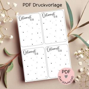 Digitale Datei, PDF-Druckvorlage Karten 