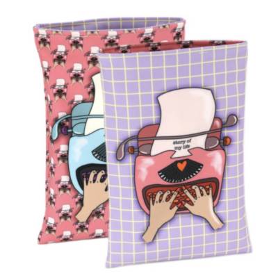 Tolle Buchtasche Wendbar Softshell Bücherschutz Freunde Blumendesign Booklover