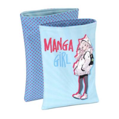 Tolle Buchtasche Wendbar Softshell Bücherschutz Booklover Manga Comic