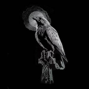 Maschinen Stickdatei - Rabe Lichteffekt 12-14*18cm Bild 1