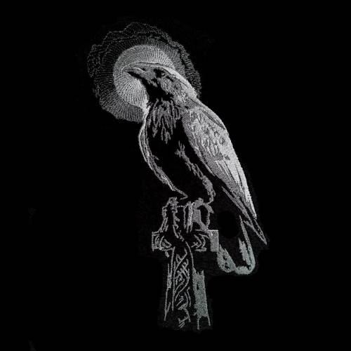Maschinen Stickdatei - Rabe Lichteffekt 12-14*18cm