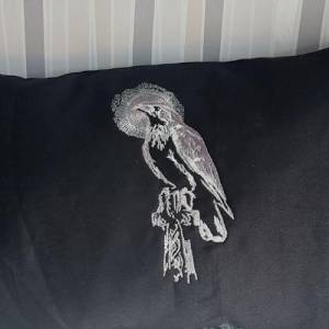 Maschinen Stickdatei - Rabe Lichteffekt 12-14*18cm Bild 4