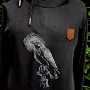 Maschinen Stickdatei - Rabe Lichteffekt 12-14*18cm Bild 5