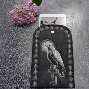 Maschinen Stickdatei - Rabe Lichteffekt 12-14*18cm Bild 7