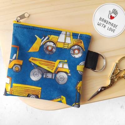kleines Kinder-Täschchen / Geldbeutel Fahrzeuge aus Softshell