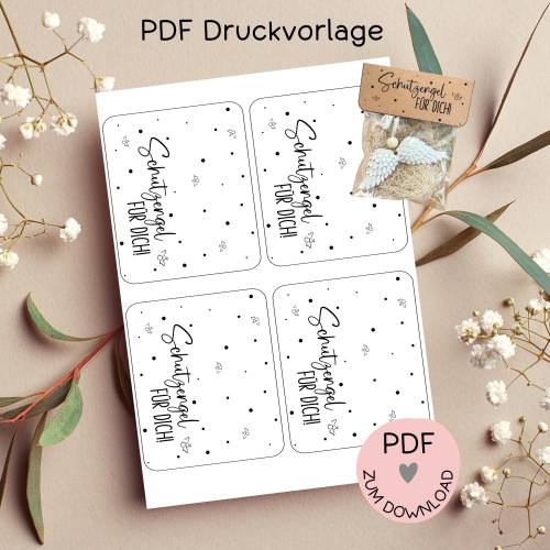 Digitale Datei, PDF-Druckvorlage Tütenklappe 