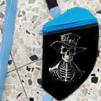 Maschinen Stickdatei - Skelett mit Hut Lichteffekt 12-14x18cm Bild 9