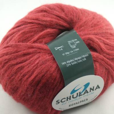 Schulana Royalpaca: schöne flauschige Wolle in rot