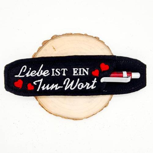 Stickdatei für Kugelschreiber Etui Liebe