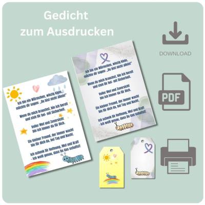 PDF Mutmach, -Gedicht für Glückswürmchen, Download,