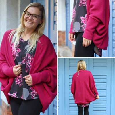 Ebook Oversize Cardigan Smaxx Gr.34-54 inkl. Ebenen