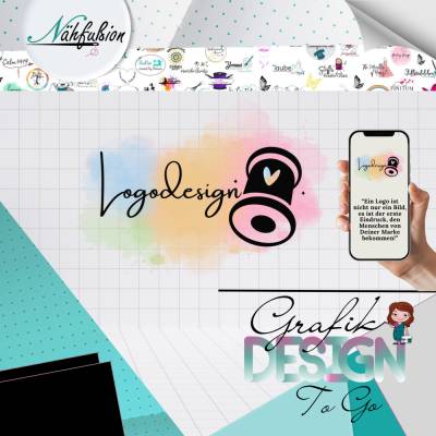 Logodesign Colourful Sewing